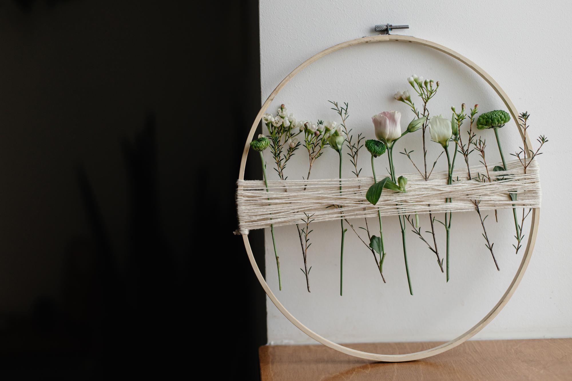 Entrance to the embroidery studio with natural light
